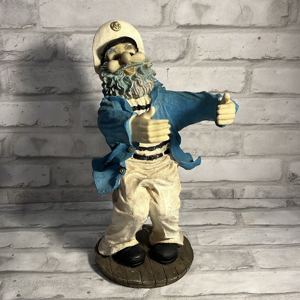 Jolly Sailor wine bottle holder nautical beachcomber seafarer white blue